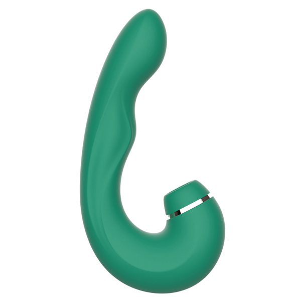 CHISA Kissen Siren Suction Thumping Tip Vibrator Teal