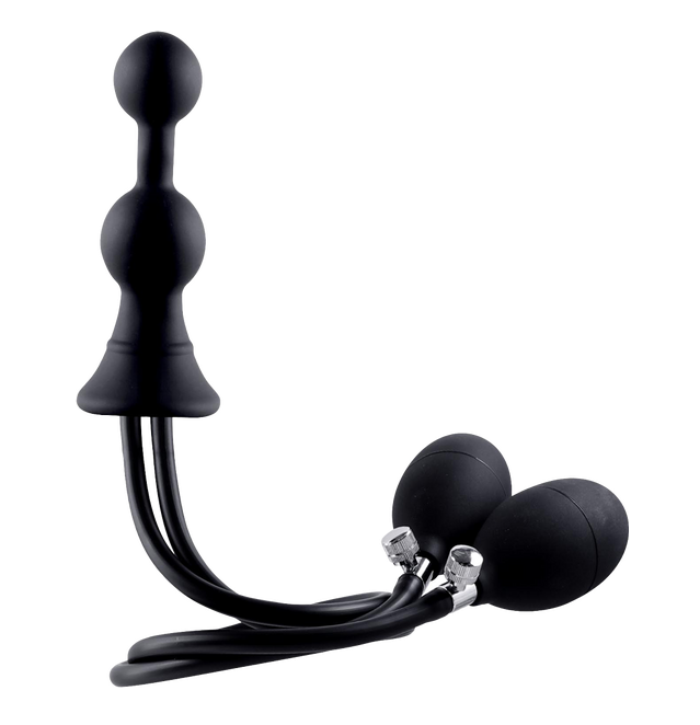 Excellent Power Strafe Inflatable Plug With Dual Pumps (Black)