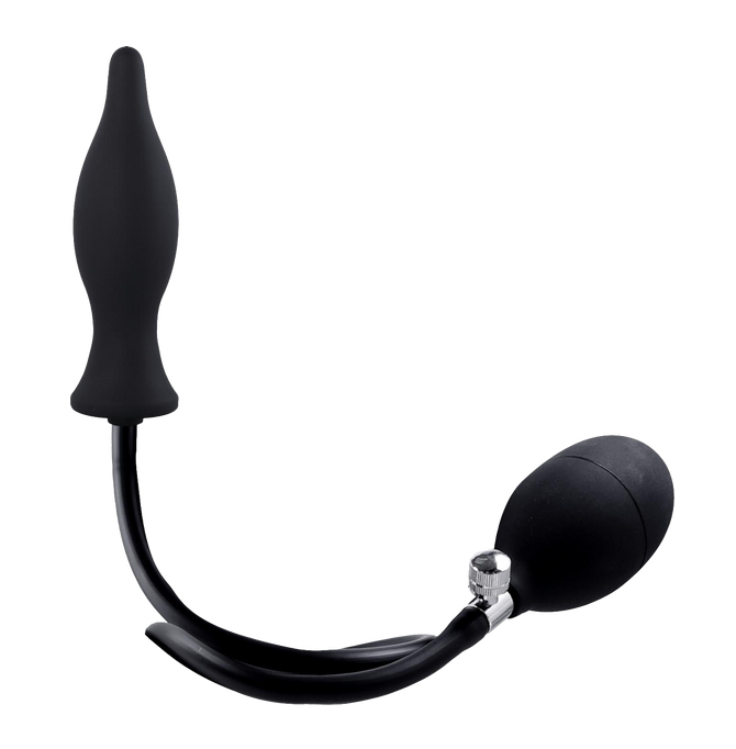 Excellent Power Strafe Inflatable Teardrop Plug With Pumps (Black)