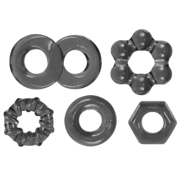 Excellent Power | Hardcore Powerful Cockring Set Black