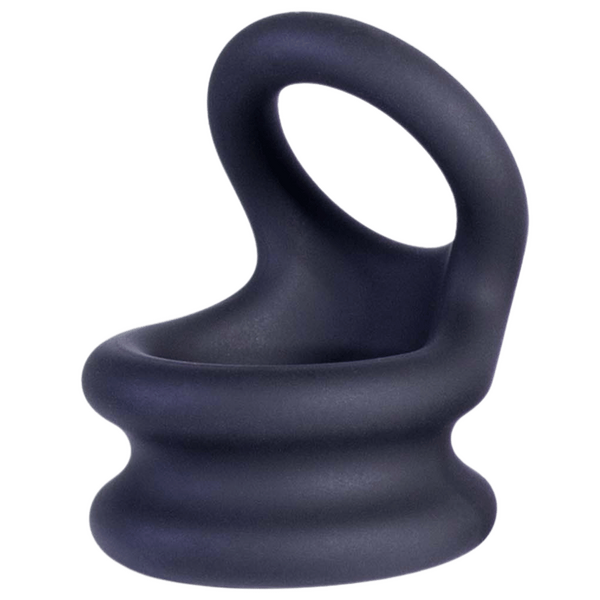 Excellent Power Macho Armor Silicone Cock & Ball Ornament Medium Black