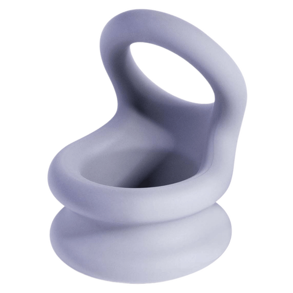 Excellent Power Macho Armor Silicone Cock & Ball Ornament Medium Grey