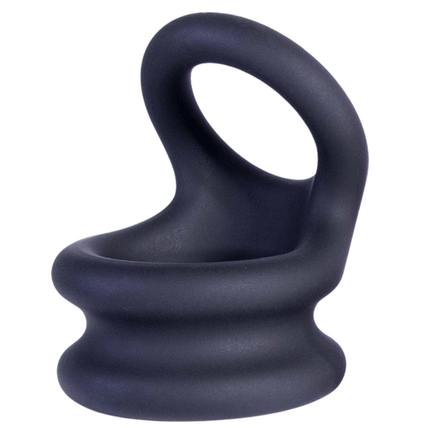 Excellent Power Macho Armor Silicone Cock & Ball Ornament Large Black