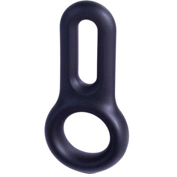 Excellent Power Macho Armor Silicone Cock & Ball Ring Ornament Black
