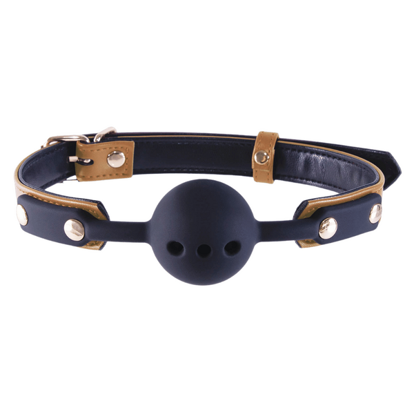 Excellent Power Naughty Moment Silicone Gag Ball Brown