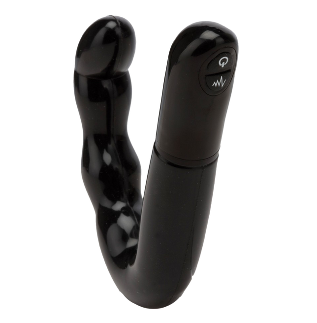 Excellent Power Ebony Vibrating Prostate Massager (Black)