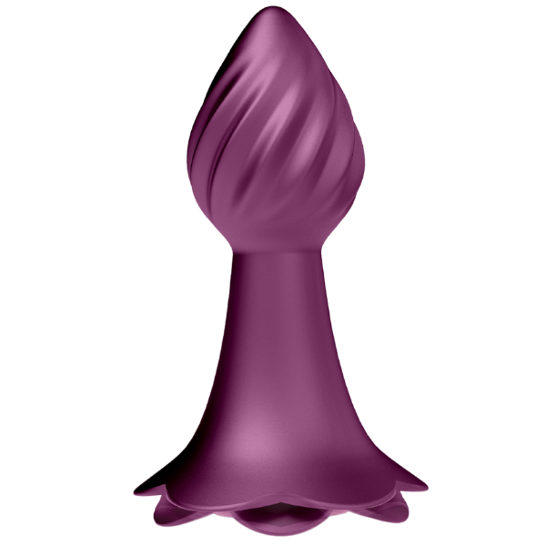Excellent Power Iceberg Rose - 10 Rhythms Vibrating Anal Plug (Pink)