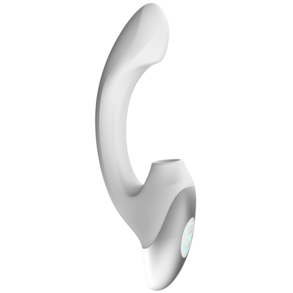 Excellent Power Titanz Thumping Rechargeable Silicone Vibrator (White)