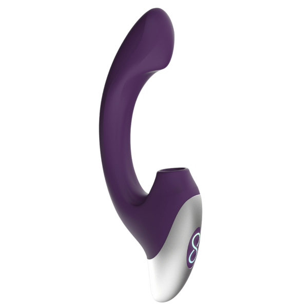 Excellent Power Titanz Thumping Rechargeable Silicone Vibrator (Purple)