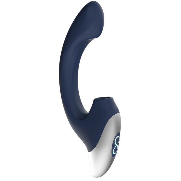 Excellent Power Titanz Thumping Rechargeable Silicone Vibrator (Blue)