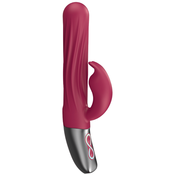 Excellent Power Titanz Thrusting Rabbit Rechargeable Silicone Vibrator (Pink)