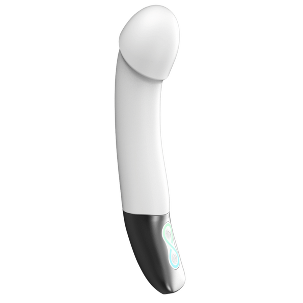 Excellent Power Titanz Rechargeable Silicone Bendable Shaft Vibrator (White)