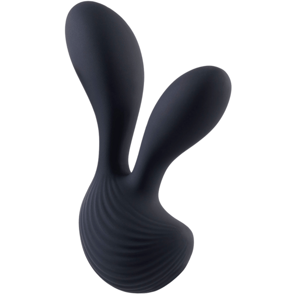 Excellent Power Deep Romance - Dual Motors Silicone Vibrator (Black)