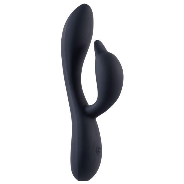 Excellent Power Deep Romance - Dual Motor Silicone Vibrator (Black)