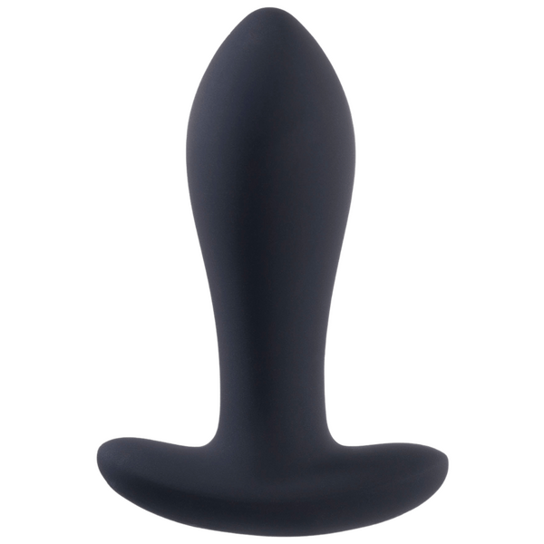 Excellent Power Deep Romance - Vibrating Butt Plug With T-Bar Base (Black)