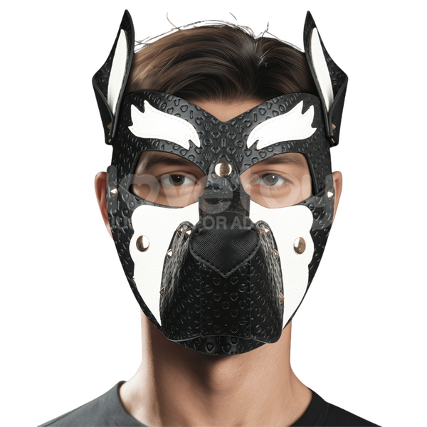 Lovetoy Rebellion Reign Howl Pup Mask (Black/White)