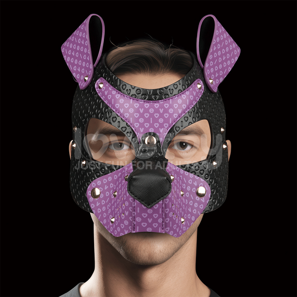 Lovetoy Rebellion Reign Classic Wicked Pup Mask (Purple/Black)