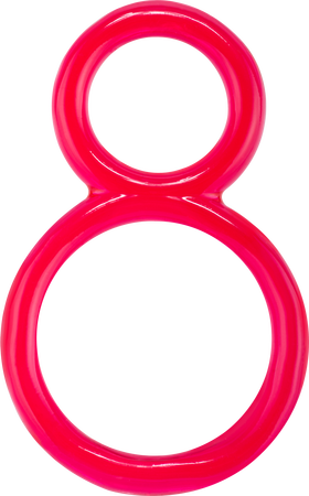 ScreamingO Ofinity Double Erection Cock Ring - Red