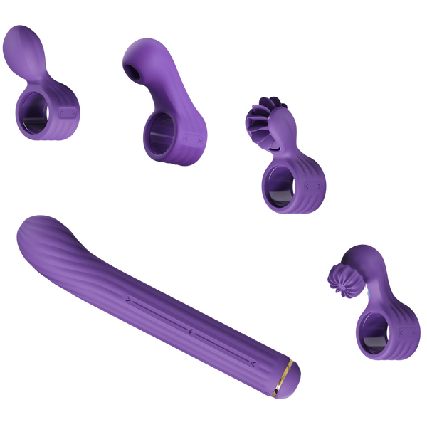 OTOUCH | The Magic Stick S1 Plus - Rechargeable Vibrator with Attachments (Purple)