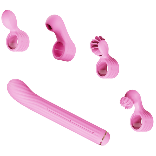 OTOUCH | The Magic Stick S1 Plus - Rechargeable Vibrator with Attachments (Pink)