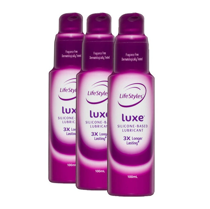 LifeStyles Luxe Silicone Lubricant 3x100ml - 3 Pack
