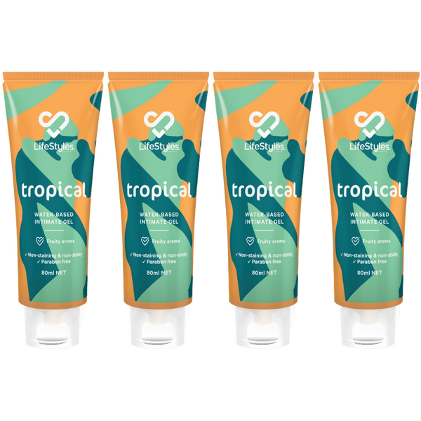 Lifestyles Tropical Water-based Intimate Gel (4 X 80ml Tray)