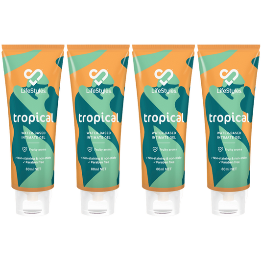 Lifestyles Tropical Water-based Intimate Gel (4 X 80ml Tray)