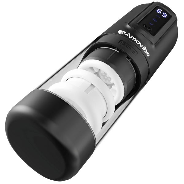 Amovibe Porsha Automatic Masturbator With Rubbing, Vibration & Heating Levels