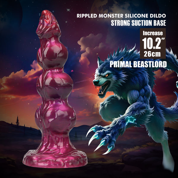 Power Monsters Primal Beastlord 10.2" Rippled Monster Silicone Fantasy Dildo