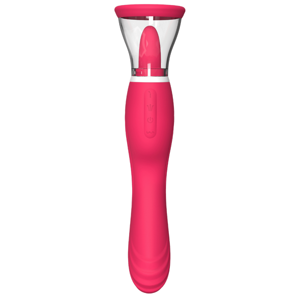 La Viva Ultimate Tickler Pink - Tongue Licking, Sucking & Vibrating