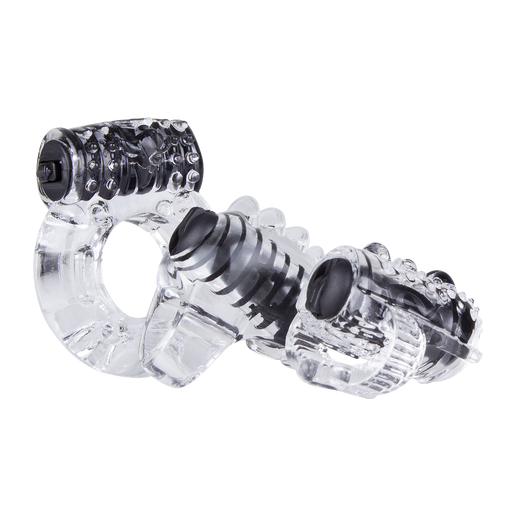 ScreamingO Vibroman Couples Vibrating Finger/Tongue/Cock Ring - Black