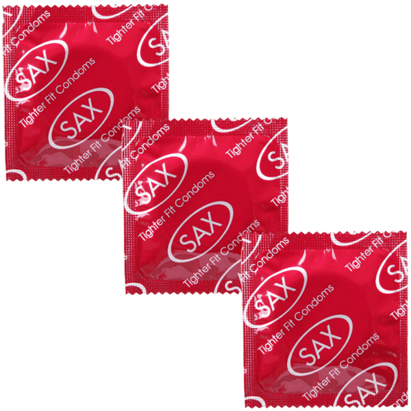 Sax Tighter Fit Smooth Latex Condoms 49mm Bulk 144