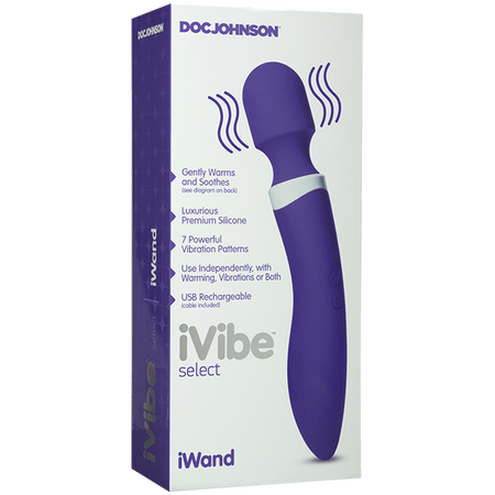 Doc Johnson iVibe iWand Warming Massager Vibrator Purple