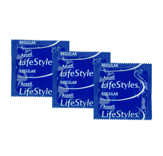 Ansell LifeStyles Regular Lubricated Condoms Bulk 144's