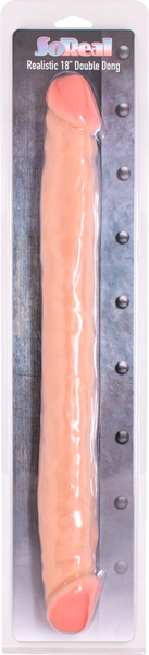 Seven Creations So Real 18" Double Dong Flesh