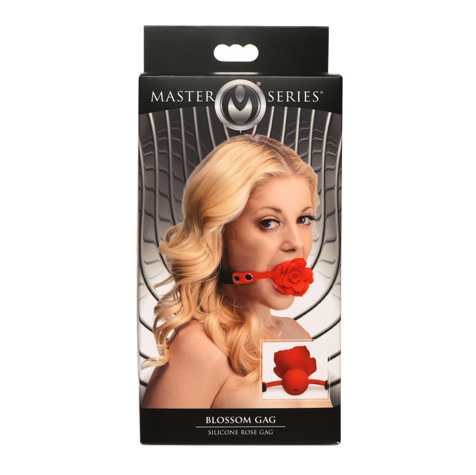 Master Series Blossom Gag Silicone Rose Gag