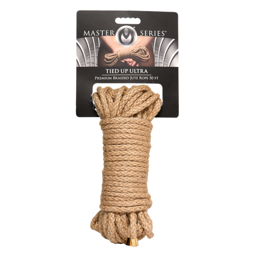 Master Series Tied Up Ultra Premium Braided Jute Rope 50 Ft
