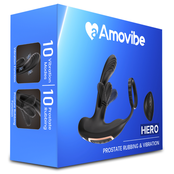 Amovibe Hero - Prostate Rubbing & Vibration w Remote