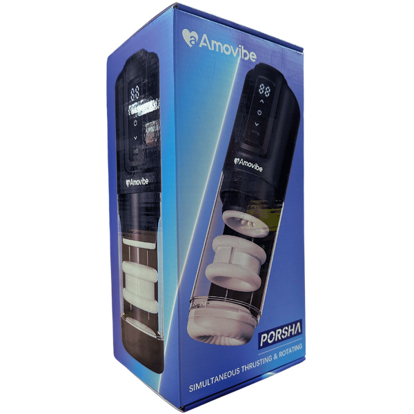 Amovibe Porsha Automatic Masturbator With Rubbing, Vibration & Heating Levels