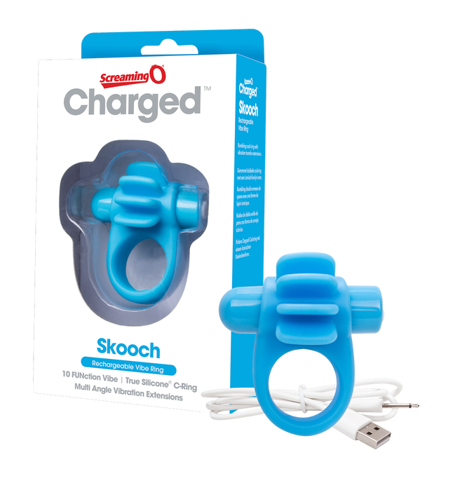 ScreamingO Charged Skooch Vibrating Ring - Blue