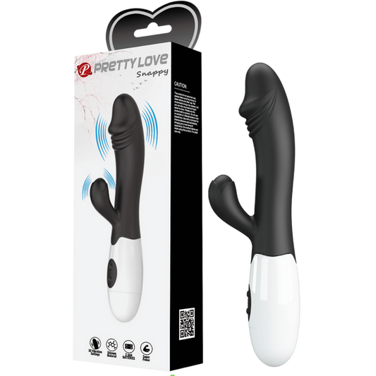 Pretty Love Snappy Rabbit Vibrator Black