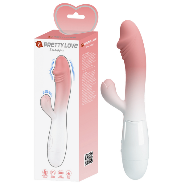 Pretty Love Snappy Rabbit Vibrator Pink/White