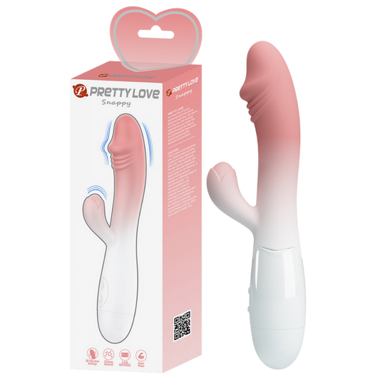 Pretty Love Snappy Rabbit Vibrator Pink/White