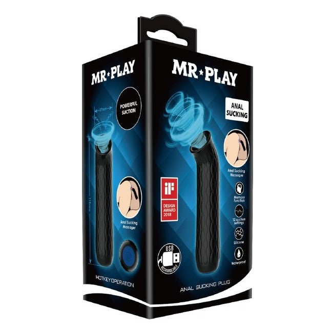 Pretty Love Mr Play Anal Sucking Plug Black