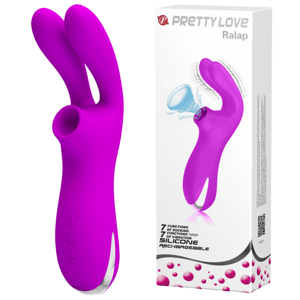 Pretty Love Ralap Sucking And Vibration Dual Action Vibrator