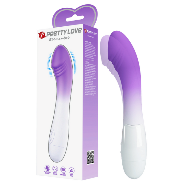 Pretty Love Elemental Vibrator Purple/White
