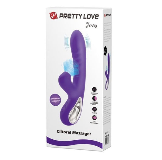 Pretty Love Jersey Clitoral Massager Vibrator (Purple)