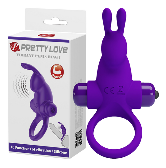 Pretty Love Vibrant Penis Ring I - Couples Cock Ring Purple