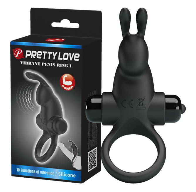 Pretty Love Vibrant Penis Ring I - Couples Cock Ring Black