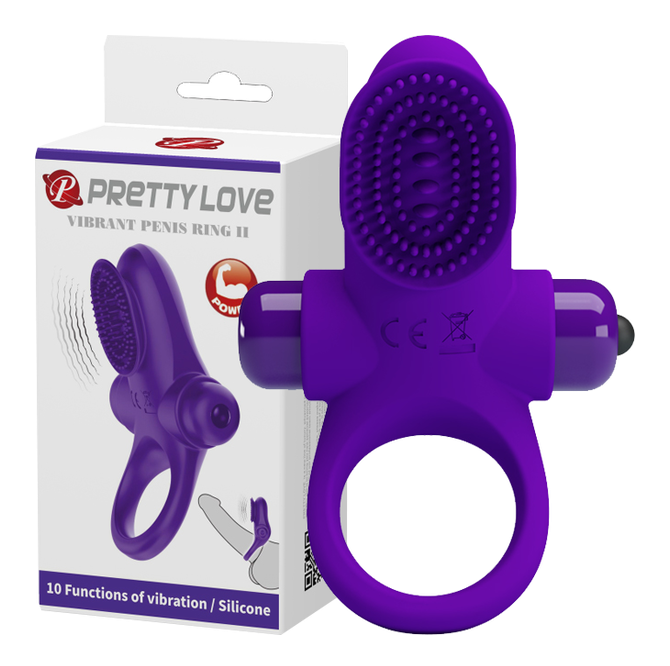 Pretty Love Vibrant Penis Ring II - Couples Cock Ring Purple